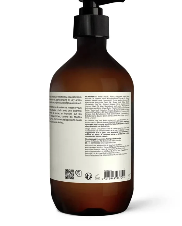 New AESOP - Rind Concentrate Body Balm 500Ml