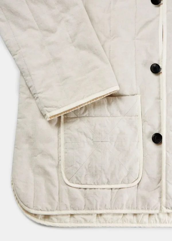 New AIAYU - Haze Jacket Cotton Slub - Natural