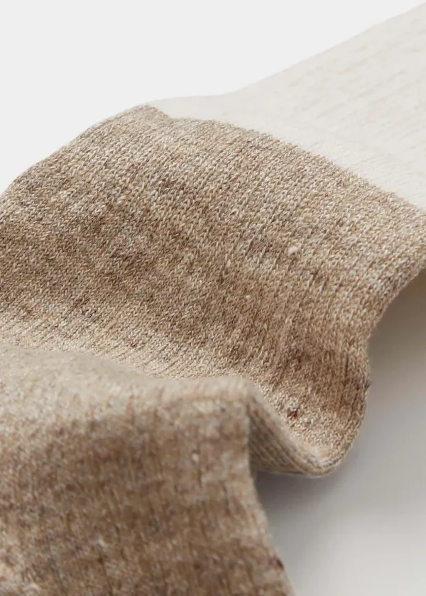 Online AIAYU - Linen Rib Socks - Mix Linen