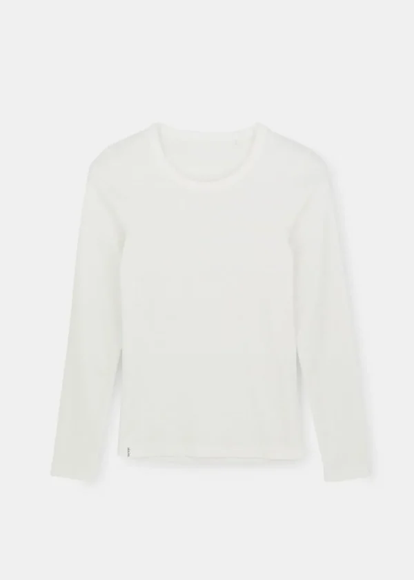 Outlet AIAYU - Rib Long Sleeve Tee - Off White