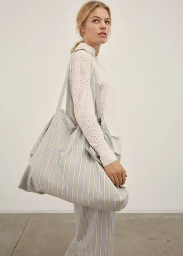 Discount AIAYU - Tote Bag Striped Slub - Mix Crystal