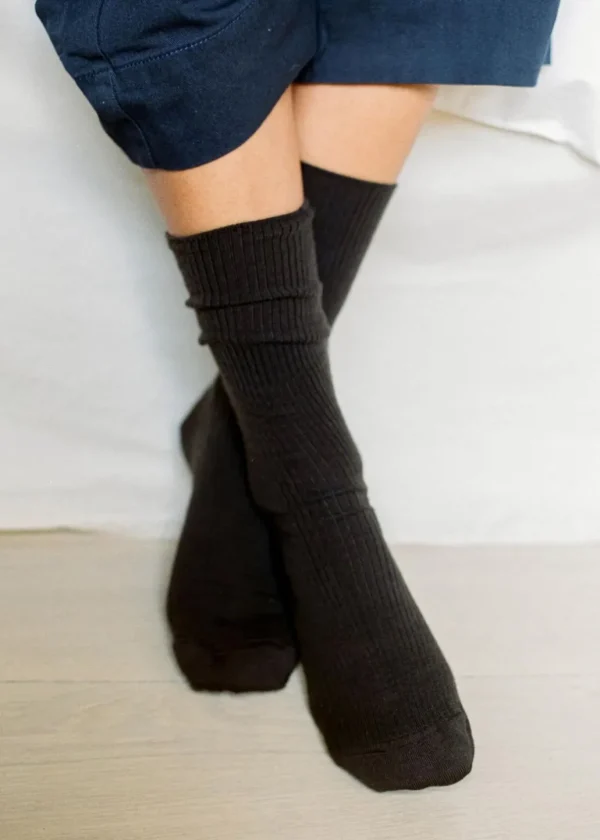 New AIAYU - Wool Rib Socks - Brown