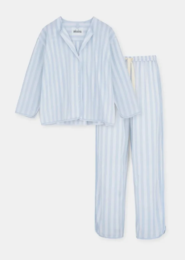 Shop AIAYU DOMUS - Pyjamas Poplin - Mix Blue Eyes