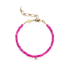 Clearance ANNI LU - Pump Up The Jam Bracelet - Fuschia