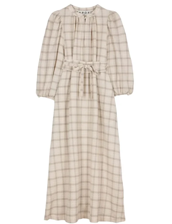 Cheap APOF - Maya Dress - Ivory Check