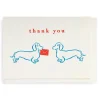 Online Archivist - Printed Card - Dachshund Thank You