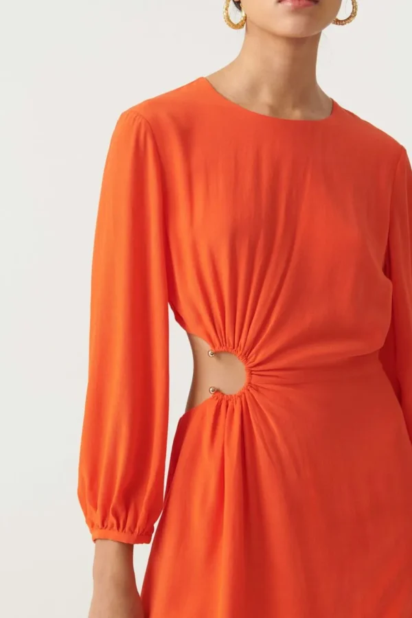 Shop BAu0026SH Ba&Sh - Monica Dress - Orange