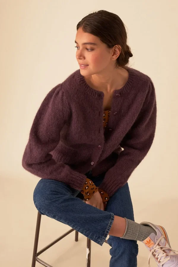 Outlet DES PETITS HAUTS - Apache Cardigan - Violette