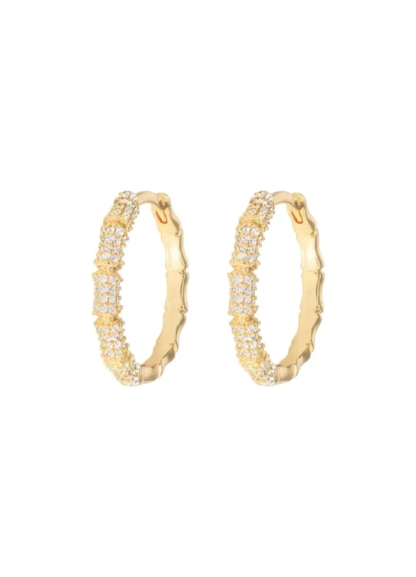 Fashion Emilia by Bon Dep - Large Bamboo Hoops