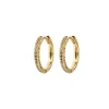 Cheap Emilia by Bon Dep - Medium Stone Covered Hoops - Army