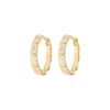 Fashion Emilia by Bon Dep - Medium Bamboo Hoops