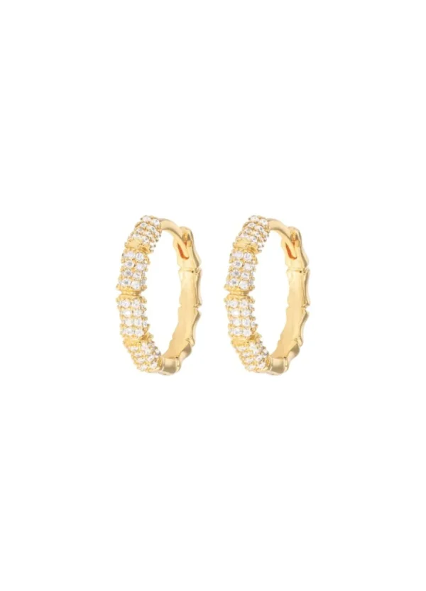 Fashion Emilia by Bon Dep - Medium Bamboo Hoops