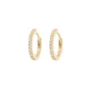 Best Emilia by Bon Dep - Medium Hoops - White