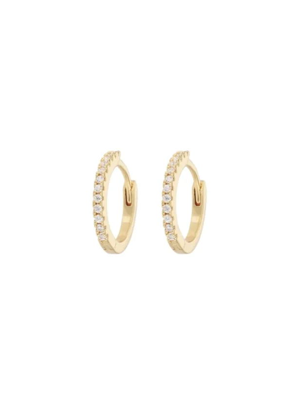 Best Emilia by Bon Dep - Medium Hoops - White