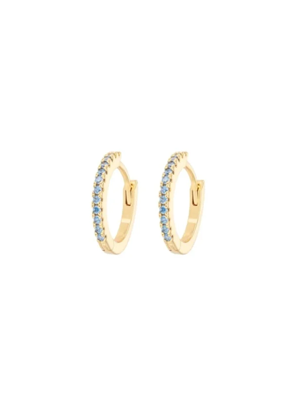 Online Emilia by Bon Dep - Medium Hoops - Blue