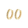 Discount Emilia by Bon Dep - Medium Stone Drop Hoops