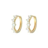 Clearance Emilia by Bon Dep - Mixed Medium Hoops - White