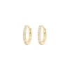 Fashion Emilia by Bon Dep - Small Hoops - White