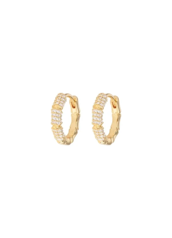 Clearance Emilia by Bon Dep - Small Bamboo Hoops