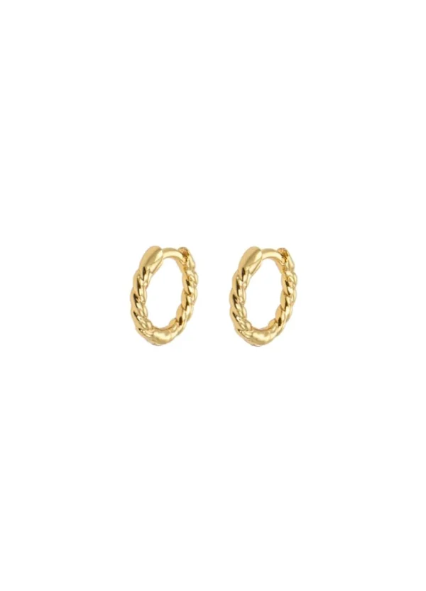 Fashion Emilia by Bon Dep - X-Small Twisted Hoops