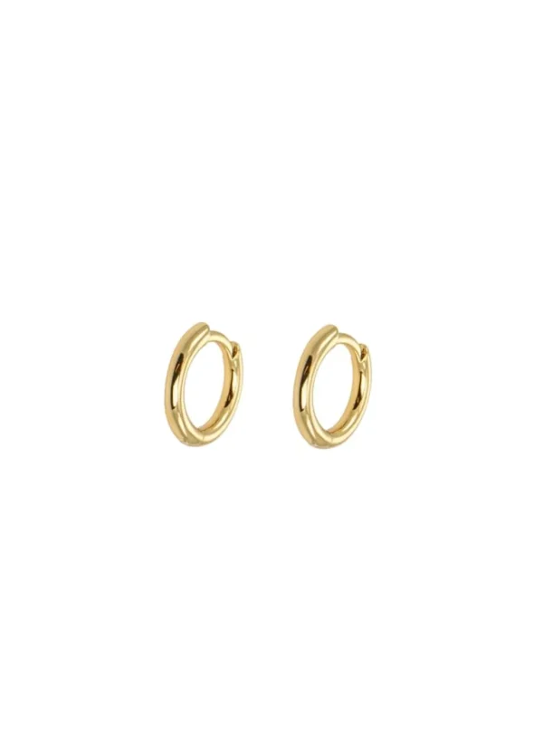 Cheap Emilia by Bon Dep - X-Small Gold Hoops