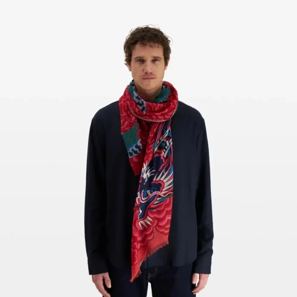 Fashion INOUI - Scarf Dragon - Fuchsia