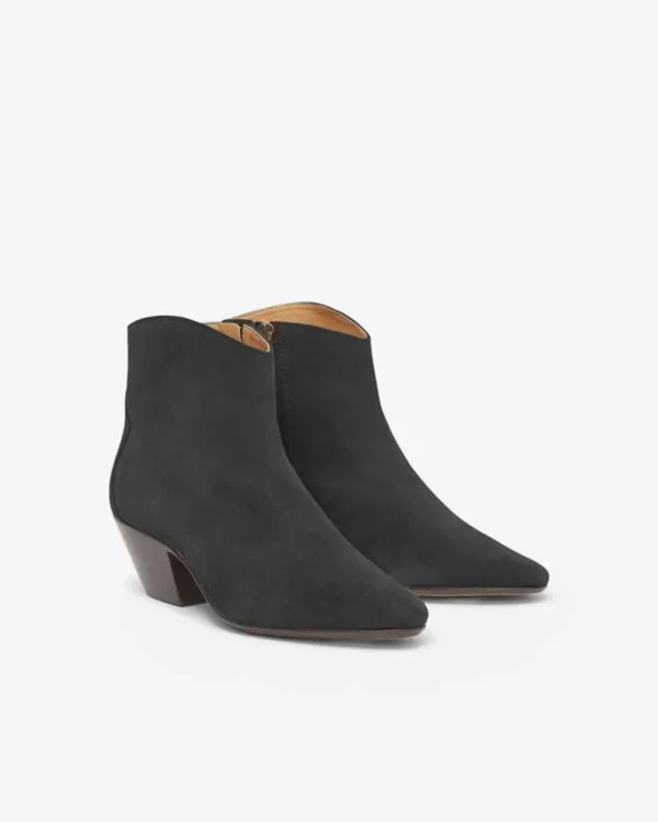 Store ISABEL MARANT ÈTOILE Isabel Marant Etoile - Dacken Boots - Faded BlackBlack Heel