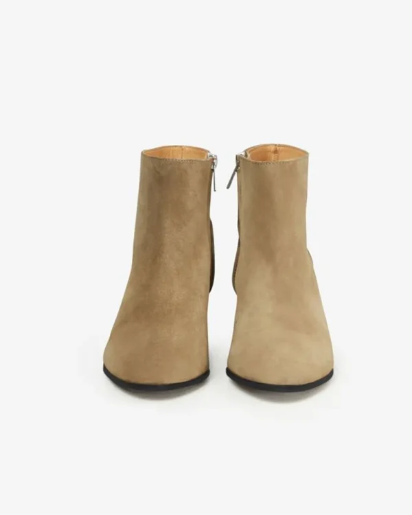 Best Sale ISABEL MARANT ÈTOILE Isabel Marant Etoile - Dacken Boots - TaupeBlack Heel