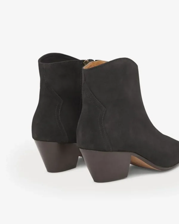 Store ISABEL MARANT ÈTOILE Isabel Marant Etoile - Dacken Boots - Faded BlackBlack Heel