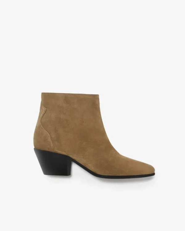 Best Sale ISABEL MARANT ÈTOILE Isabel Marant Etoile - Dacken Boots - TaupeBlack Heel