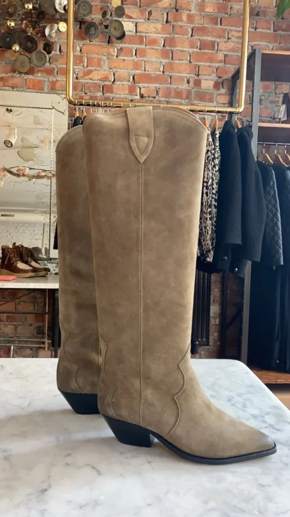 Cheap ISABEL MARANT ÈTOILE Isabel Marant Etoile - Denvee High Boots - Taupe