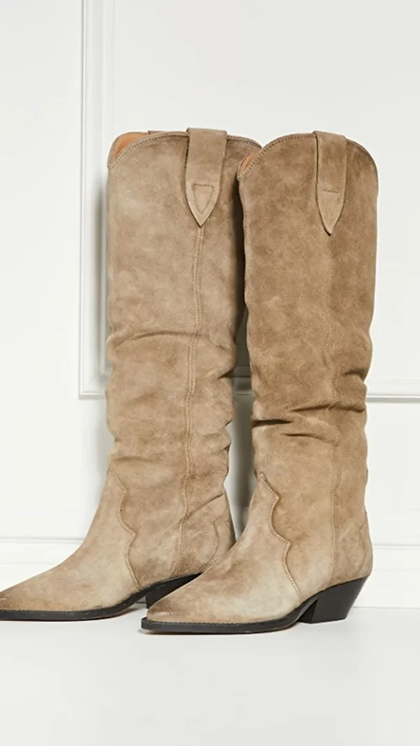 Cheap ISABEL MARANT ÈTOILE Isabel Marant Etoile - Denvee High Boots - Taupe