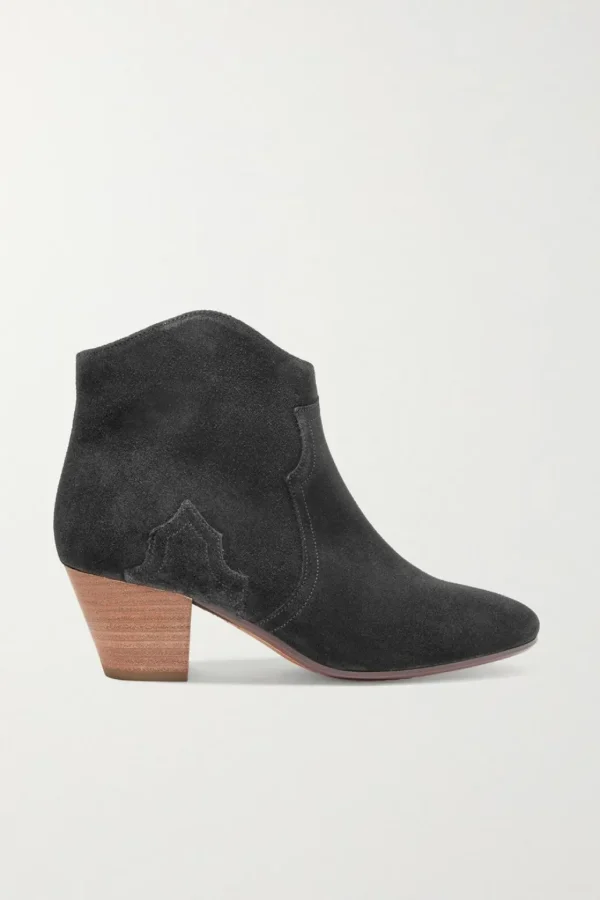 Online ISABEL MARANT ÈTOILE Isabel Marant Etoile - Dicker Boots - Black Suede