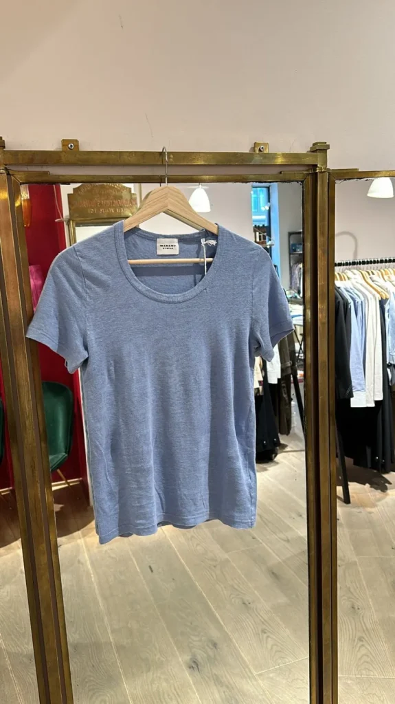 Flash Sale ISABEL MARANT ÈTOILE Isabel Marant Etoile - Kiliann Tee Shirt - Light Blue