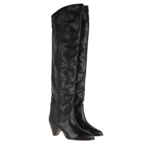 Hot ISABEL MARANT ÈTOILE Isabel Marant Etoile - Remko Thigh Boots Black