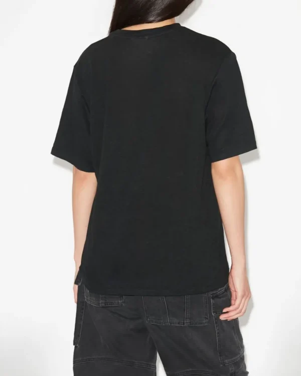 Cheap ISABEL MARANT ÈTOILE Isabel Marant Etoile - Zewel Linen Tee Shirt - Black