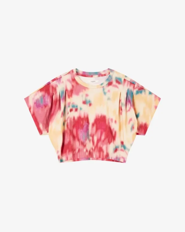 Cheap ISABEL MARANT ÈTOILE Isabel Marant Etoile - Zilia Tee Shirt - BeigeRaspberry