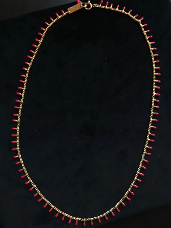 New ISABEL MARANT JEWELRY - Casablanca Necklace - Neon Pink