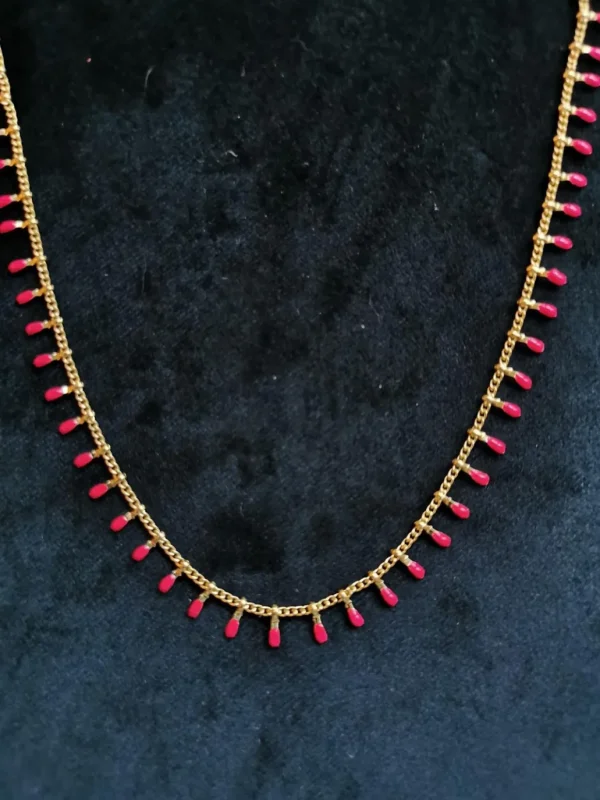 New ISABEL MARANT JEWELRY - Casablanca Necklace - Neon Pink