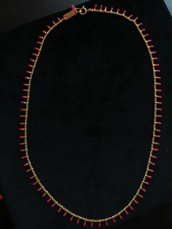 New ISABEL MARANT JEWELRY - Casablanca Necklace - Neon Pink