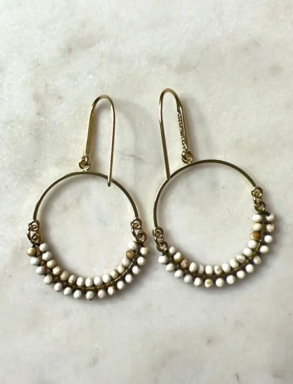 Flash Sale ISABEL MARANT JEWELRY - Cesaria Hoop Earrings - Ecru