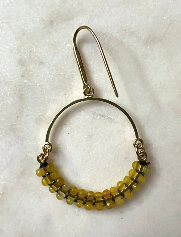 Best ISABEL MARANT JEWELRY - Cesaria Hoop Earrings - Yellow