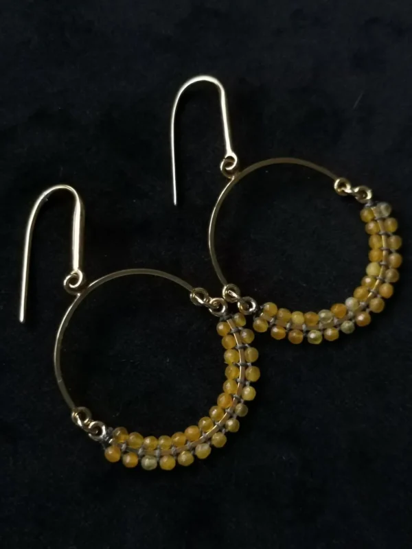 Best ISABEL MARANT JEWELRY - Cesaria Hoop Earrings - Yellow