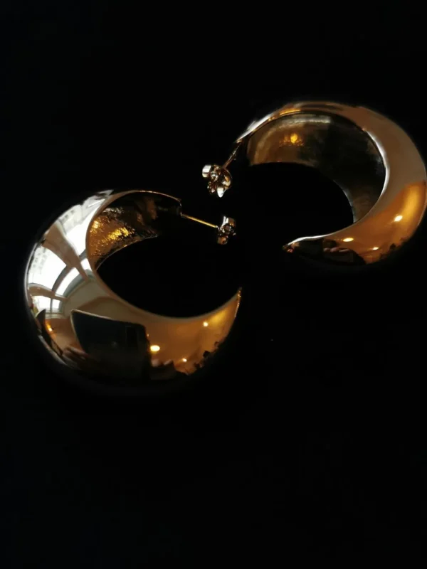 New ISABEL MARANT JEWELRY - Chunky Hoops - Gold