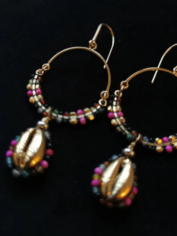 Sale ISABEL MARANT JEWELRY - Shell & Pearl Earrings - Multicolor