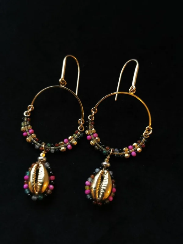 Sale ISABEL MARANT JEWELRY - Shell & Pearl Earrings - Multicolor