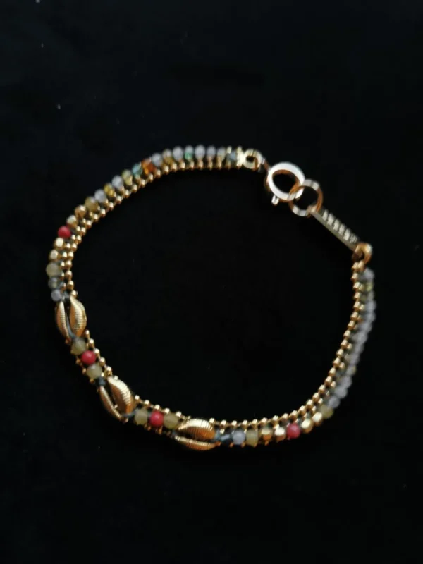 Outlet ISABEL MARANT JEWELRY - Shell & Stone Bracelet - Mellow Yellow