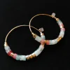 Discount ISABEL MARANT JEWELRY - Stone Pearl Hoops - Pacific