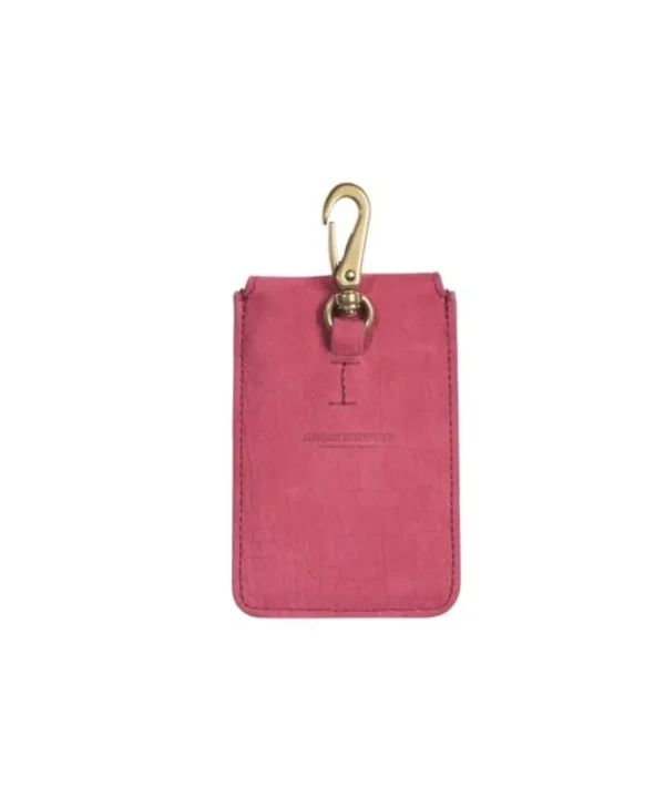 Online JEROME DREYFUSS - Card Holder - Imprime Croco Framboise