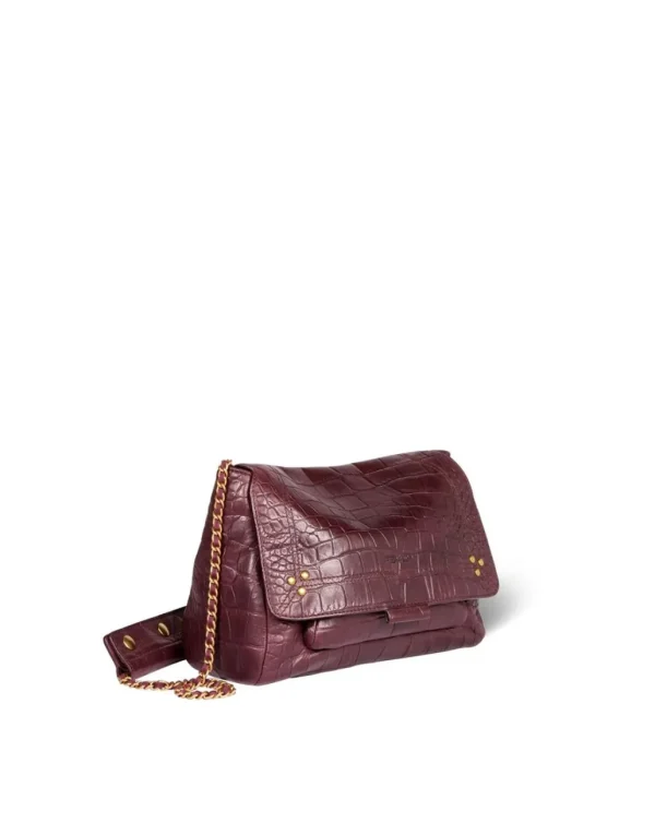 Sale JEROME DREYFUSS - Lulu M - Croco Aubergine